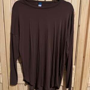 Old Navy Active UltraLite Long-Sleeve Tunic Top for Women, Dark Brown